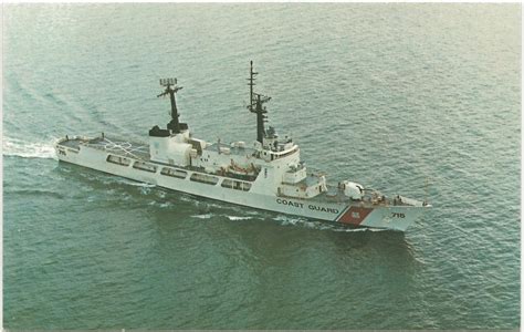 USCGC HAMILTON WHEC-715 378-foot High Endurance Cutter Underway built 1967 Search and Rescue ...