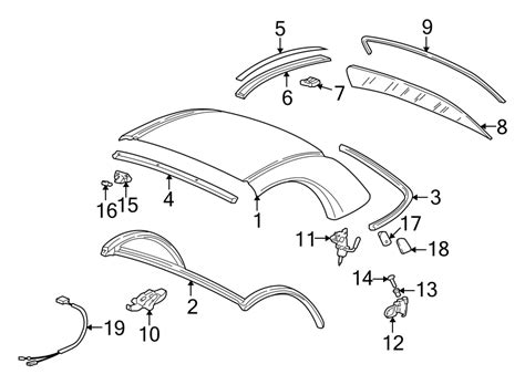 Porsche Boxster Convertible Top Frame Guide Bracket. Guide plate ...