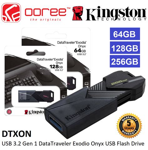 KINGSTON DTXON DATATRAVELER EXODIA ONYX USB 3.2 GEN 1 USB FLASH DRIVE ...