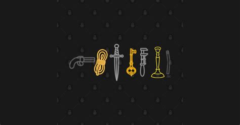 Clue - Weapons - Clue - T-Shirt | TeePublic