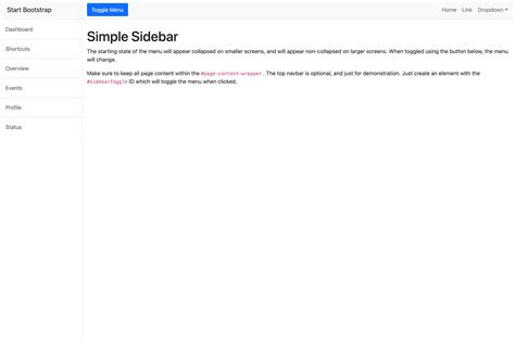 GitHub - StartBootstrap/startbootstrap-simple-sidebar: An off canvas ...