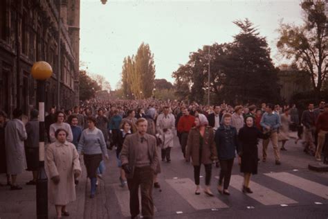 Oxford May Morning 1958, crowds leave... © David Hawgood :: Geograph ...