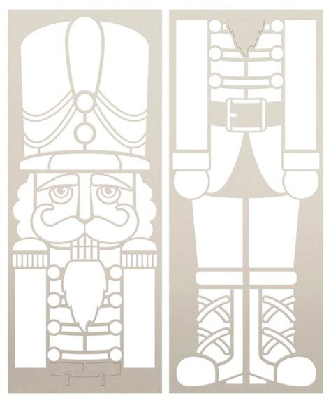 Christmas Nutcracker Soldier Tall Porch Sign Stencil by StudioR12 | 4ft | USA Made - Craft DIY ...