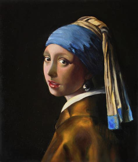 Girl with a Pearl Earring Painting by Ana Ninashvili - Fine Art America