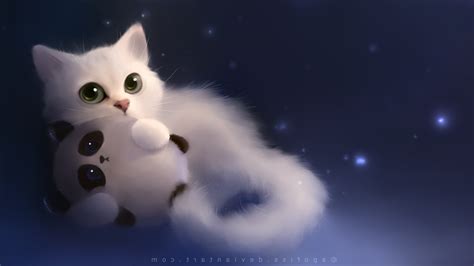 cat stuffed animals animals panda feline toys Wallpapers HD / Desktop and Mobile Backgrounds