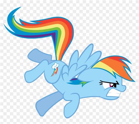 Mlp Angry Rainbow Dash - Free Transparent PNG Clipart Images Download