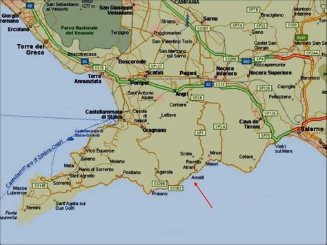 Mapas de Amalfi - Itália | MapasBlog