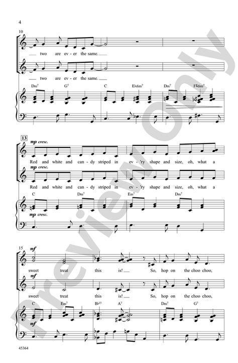 Candy Cane Lane: SSA Choral Octavo: Jennifer Zuffinetti - Digital Sheet Music Download