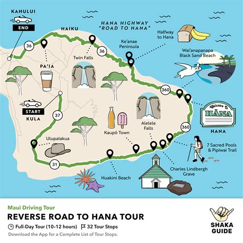 Road to Hana Maps - Stops, Points of Interest + Alternate Routes