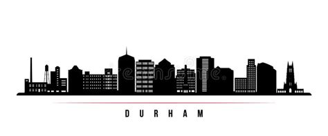 Durham Skyline Horizontal Banner. Stock Vector - Illustration of durham, business: 194107688