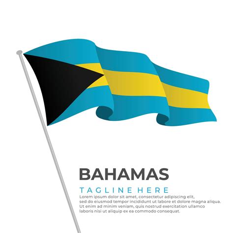 Template vector Bahamas flag modern design 21017194 Vector Art at Vecteezy