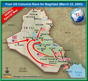 TonyRogers.com | Maps of Iraq - Operation Iraq Freedom - Map 4
