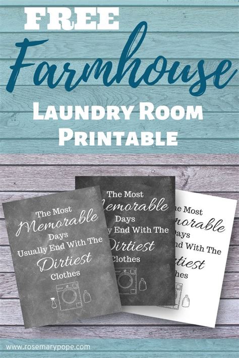 Laundry Printable Signs