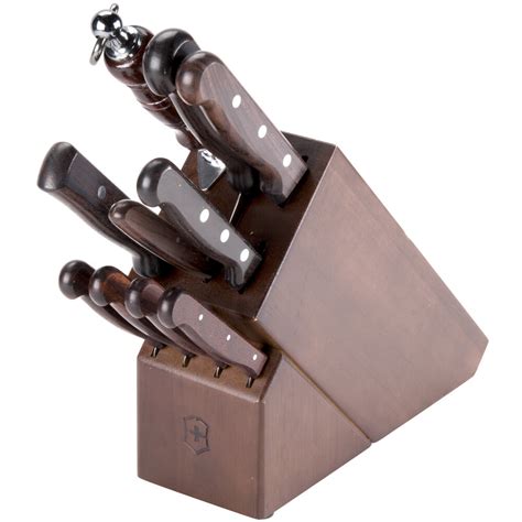 Victorinox 46153 11 Piece Knife Block Set with Rosewood Handles