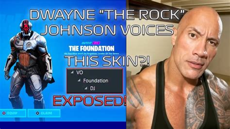 How To Get The Rock Skin In Fortnite Chapter 3 Dwayne The Rock Johnson Is The Foundation ...