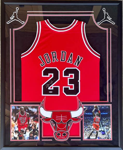 Michael Jordan Signed Custom Framed Jersey Display (UDA) | Pristine Auction