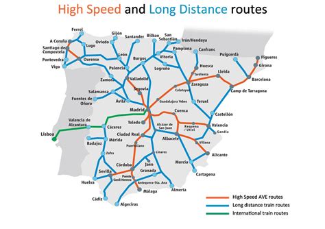 Ave High Speed Train Spain Map - California State Map