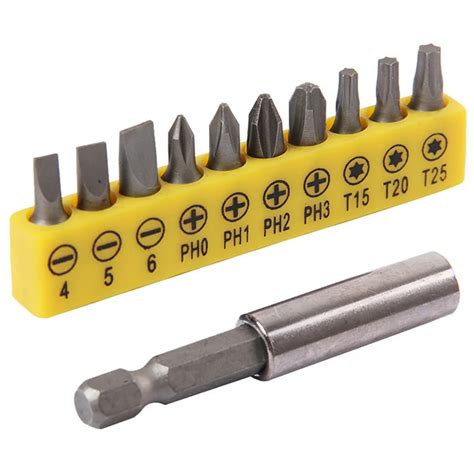 11pcs cordless electric screwdriver head hex precision torx screwdriver ...