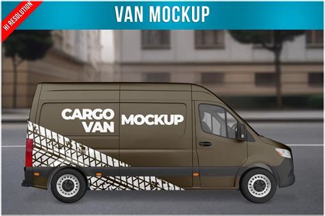 Van Mockup - Side View (2502735)