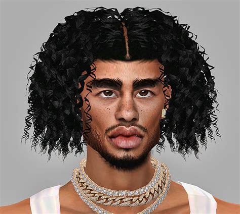 Sims 4 Curly Afro