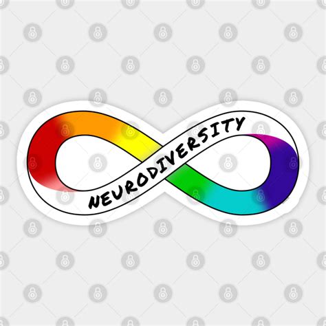 Neurodiversity - Rainbow Infinity Symbol for Neurodivergent Actually ...