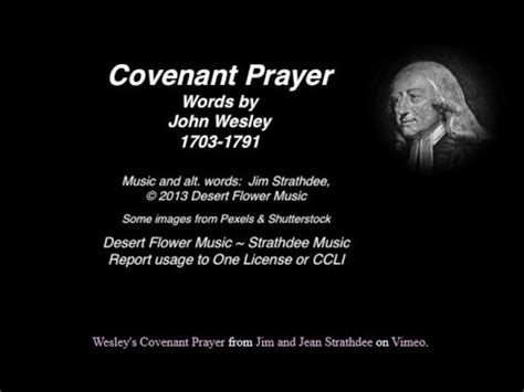 Wesley's Covenant Prayer - YouTube