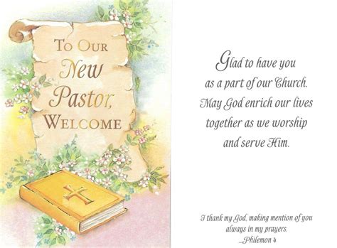 New Pastor Welcome Card – National Shrine of St. Dymphna