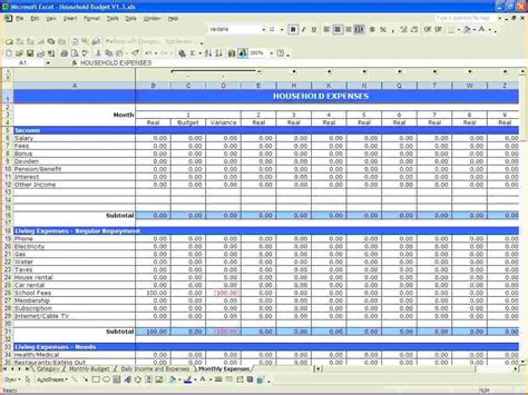 Personal Finance Template - Management And Leadership