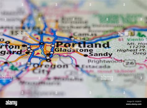 Map of gladstone oregon hi-res stock photography and images - Alamy