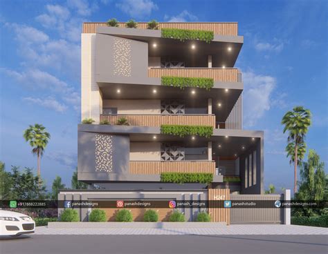 Panash Designs - Commercial building elevation