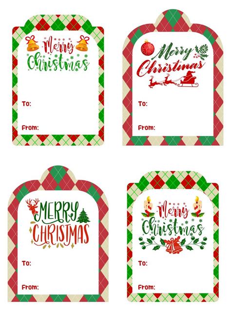 Christmas Gift Tags Personalized - 10 Free PDF Printables | Printablee ...