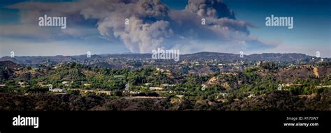 Smoke from Los Angeles Fire Stock Photo - Alamy