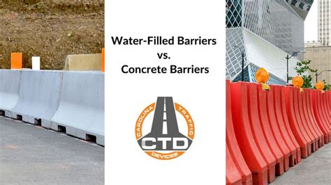 Water-filled Barriers vs Concrete Barriers | Carolina Traffic Devices