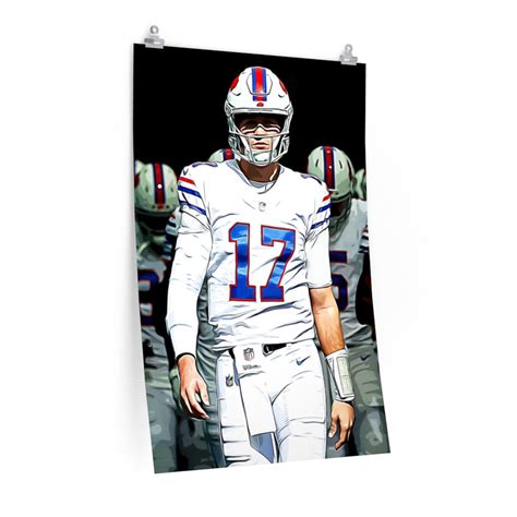 Buffalo Bills Poster / Josh Allen Print / Premium Wall Art / - Etsy