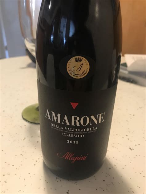 2015 amarone allegrini (my first amarone!) : wine