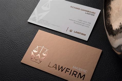 Double sided name card design template with spot UV – Majestic Law Firm | Name card design ...