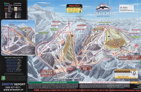 Mount Baker Ski Area Trail Map