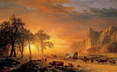 Emigrants Crossing the Plains, Albert Bierstadt (1869) [2100 x 1310] : r/ArtPorn