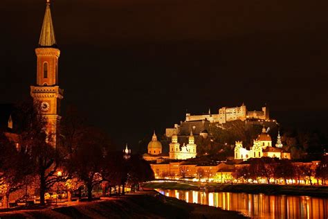 the viewing deck: Salzburg City Tour at Night