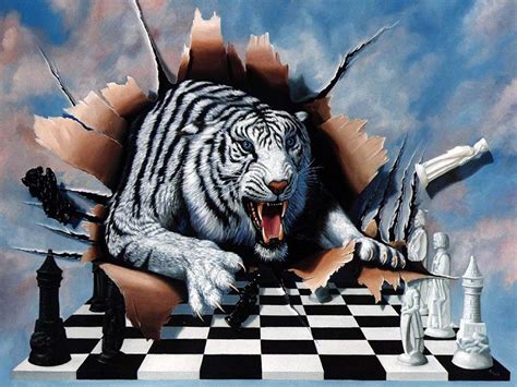 Chess Tiger Tiger Chess Abstract Fantasy HD Art #chess #tiger #480P #wallpaper #hdwallpaper # ...