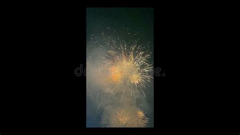 Vertical Shot Shows Fireworks Exploding in Slow Motion Stock Video - Video of smoke, celebratory ...