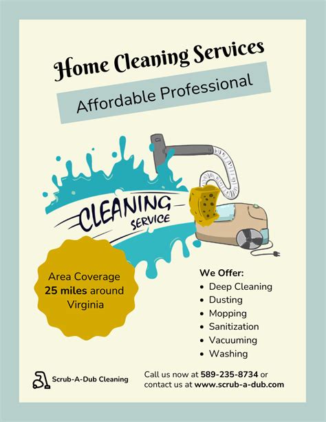 Cleaning Company Flyer Template