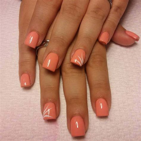 best style Peach Nail Art Designs 2017 - style you 7