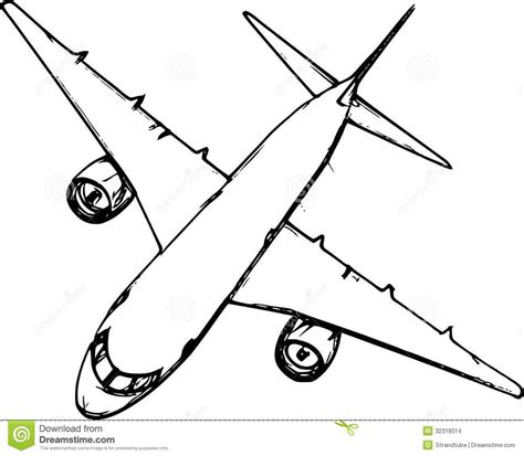 Simple Airplane Drawing at GetDrawings | Free download