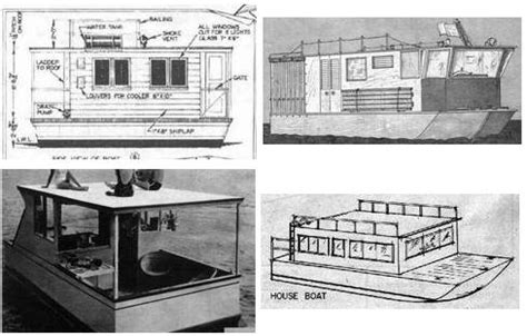 Free Houseboat Plans and Designs for Building a House Boat or Pontoon