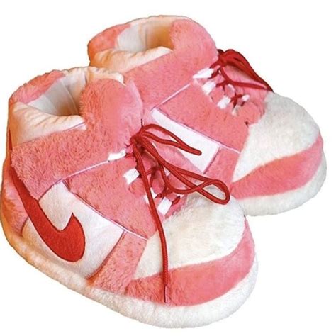 Rose Pink Plush Check Sneakers in 2022 | Sneaker slippers, Fluffy shoes ...