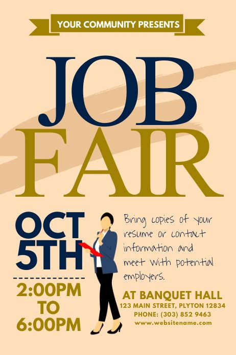 Job Fair Poster Template | PosterMyWall