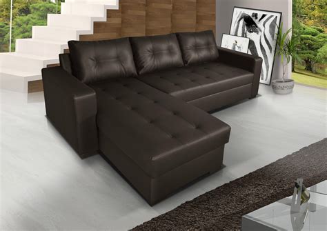 Leather Corner Sofa Bed With Storage | Cabinets Matttroy