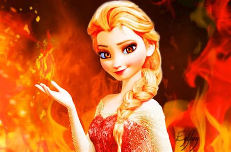 Fire Elsa by Egylon on DeviantArt Emo Disney, Disney Elsa, Disney Friends, Frozen Toys, Frozen ...