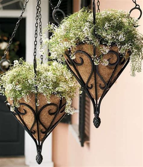 Top Notch Metal Wall Planter Baskets Ikea Plant Hooks Balcony Basket Plants